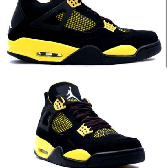 Air Jordan 4 Retro “thunder” sneakers 2012 size 10 - Picture 10 of 12